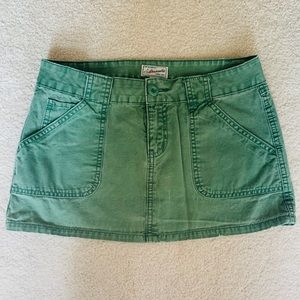 Abercrombie and Fitch green mini skirt